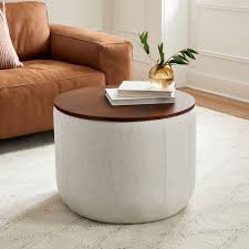 Quality new & used furniture from vintage to ikea, on s shape coffee table with 2 ottoman. Upholstered Round Storage Ottoman
