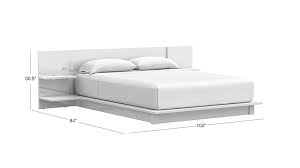 Andes White Storage Bed Cb2 In 2021 White Queen Bed Modern White Bed Queen Storage Bed