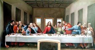 Détrempe et huile sur gesso, poix et mastic genre : La Derniere Cene Leonard De Vinci Famous Art Da Vinci Painting Last Supper