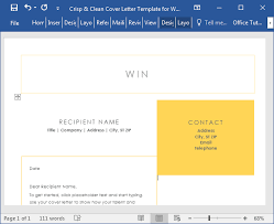 If you do have a name but aren't sure of the person's gender, one option is to include both the first name and the last name in your salutation, without a title that reveals gender: Crisp Clean Cover Letter Template For Word