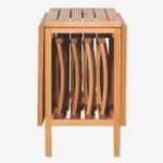 Photo Of Folding Table With Chair Storage Inside Expandable Gateleg Table With Folding Chair Outdoor Folding Table Garden Table And Chairs Table And Chair Sets