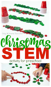 The ultimate list of stem activities for kindergarten. Simple Christmas Stem Activity For Preschoolers Stay At Home Educator