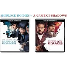 Amazon.com: Sherlock Holmes: A Game of Shadows (4K Ultra HD + Blu-ray +  Digital) : Michele Mulroney, Bruce Berman, Guy Ritchie, Sir Arthur Conan  Doyle, Robert Downey Jr., Joel Silver, Lionel Wigram,