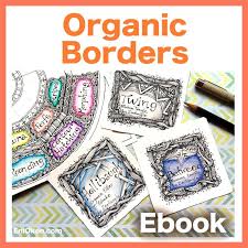 Organic Borders Video To Ebook Download Pdf Etsy In 2020 Zentangle Zentangle Patterns Friendship Cards
