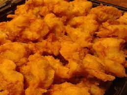 Battered Fried Chicken Cube Cooked Chicken Mix Club Soda With Pancake Mix Or Jiffy Mix To Make A Cooking Recipes Guilty Pleasures Food How To Cook Chicken