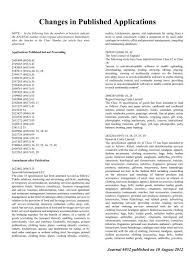 We did not find results for: Changes In Published Applications Intellectual Property Office