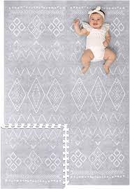Amazon Com Lillefolk Modern Baby Play Mat Soft Thick Non Toxic Foam 6ft X 4ft Large Kids Floor Mat Kid Floor Mats Kids Flooring Foam Floor Tiles Kids