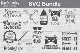 Use photoshop to make all the customizations: Baby Onsie Svg Bundle Graphic By Nicole Forbes Designs Creative Fabrica In 2020 Baby Onsies Birth Announcement Template Free Baby Stuff