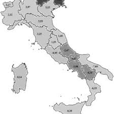 Italy map regions and capitals. Fig No 5 The Allocation Of Resilience And Social Capital In Italy Download Scientific Diagram