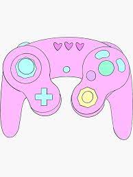 Pastel Game Controller Sticker By Elektrikveins Game Controller Vinyl Sticker Stickers
