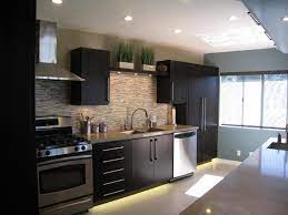 The floors and lower cabinets black, white above. Kitchen Modern Kitchen Cabinets Contemporary Kitchen Backsplash Modern Kitchen Design