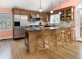 Remove from hinges and take off all hardware. Kitchen In Peach Tones With White A Combination Of Peach Color Kitchen Interior Photo