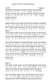 Lirik Lagu Surat Cinta Untuk Sarla Contoh Seputar Surat