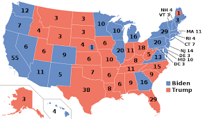 In addition to the two most widespread election map types, choropleth (by. File Electoralcollege2020 Svg Wikimedia Commons