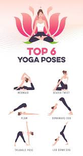Top 6 Poses De Yoga In 2020 Basic Yoga Poses Easy Yoga Workouts Relaxing Yoga