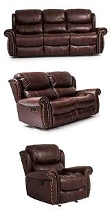 This Reclining Living Room Sofa Will Provide You With Comfort Throughout The Day It Seats Three With Reclining Reclining Sofa Leather Reclining Sofa Recliner