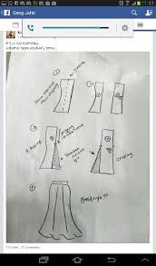  Pola 6 Panel Skirt Sewing Patterns Patternmaking Skirt Pattern