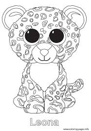 You can use our amazing online tool to color and edit the following leopard coloring pages. Leona The Leopard Ty Beanie Boo Coloring Pages Printable