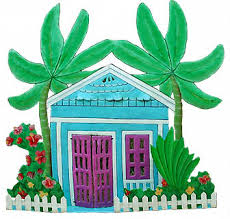 Plus, free shipping available at world market. Painted Metal Gingerbread House Wall Hangings Tropical Decor Metal Wall Art Tropical Art