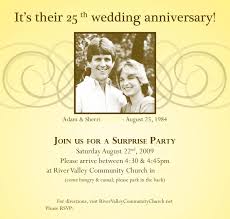 25th Wedding Anniversary Surprise Party Invitations 25th Wedding Anniversary Invitations Surprise Party Invitations Wedding Anniversary Surprises