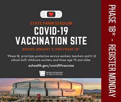 All individuals age 12 and over are eligible for covid vaccine in the us Az Dept Of Health On Twitter The State Farm Stadium Covid19 Vaccination Site Will Open Monday Afternoon For Law Enforcement Other Protective Service Workers Appointments For Others In Phase 1b And