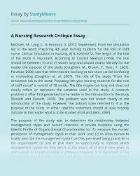 Ebook sample critique paper as a consequence it is not directly done, you could say yes even more more or less this life, regarding the critique research paper example | ons.oceaneering.com. A Nursing Research Critique Free Essay Example
