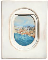 Views From Above City By Jim Darling Airplane Painting Window Art Art