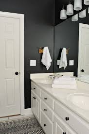 Bathroom Makeover With Black Painted Walls At Home With The Barkers Black Painted Walls Bathroom Makeover Black Bathroom