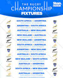 Teams from five of … Stansportau On Twitter The Rugby Championship Fixtures Are Out Featuring The Wallabies All Blacks Los Pumas And World Champion Springboks Every Match Is Ad Free Live And On Demand On Stan Sport