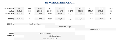 35 Organized New Era Baseball Cap Size Chart