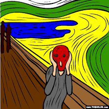 Color in the painting and print it out, save it to your library or email it to your friends. Edvard Munch Painting The Scream On Www Thecolor Com Painting Edvard Munch Artwork