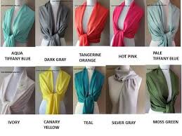 pashmina scarf set choose any 4 colors bridesmaid gift