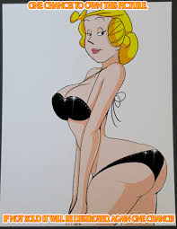 Alice Mitchell Dennis the Menace Pin-Up Color Illustration Art Print |  KeyeskeKara Creations