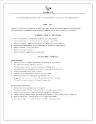 A dental assistant resume objective that emphasizes relevant skills and experience to provide quality support to dentists will likely get the needed attention when making a resume for the post of dental assistant, crafting a strong objective statement can make a whole lot of difference in getting a good. Telecharger Gratuit Medical Assistant Resume Example