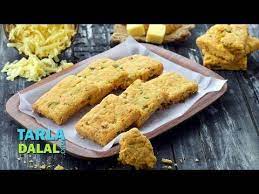 Cheese Biscuits Kids Snack Recipe By Tarla Dalal Youtube Kids Snack Food Tea Time Snacks Recipes