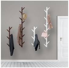 European Style Solid Wood Bedroom Coatrack Creative Life Decorative Wall Hanger Clothes Tree Home Decor Coat Coat Rack Wall Wall Mounted Coat Rack Wall Hanger