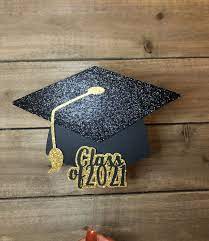 Class Of 2020 2021 Graduation Cake Topper Grad Cap Cake Etsy Graduation Party Decor Graduation Cakes Graduation Cake Topper