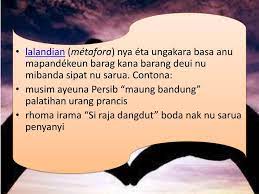 (gaya bahasa pertautan majas asindenkon). Contoh Gaya Bahasa Sunda Lengkap Beserta Kalimat Dan Artinya Basa Sunda
