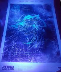 The first official poster for kong: Shine A Light On Nycc S Kong Skull Island Poster