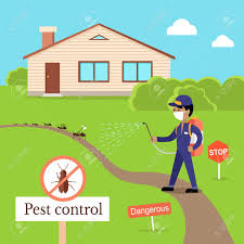 Close off places where pests can enter and hide. Pest Control Concept Vector In Flat Design Man In Uniform With Royalty Free Cliparts Vectors And Stock Illustration Image 67676689