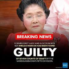 Imelda Marcos, the widow of late dictator Ferdinand Marcos Sr. and mother  of current President Ferdinand Marcos Jr., turns 96 today, July 2. The  former First Lady was convicted by the Sandiganbayan