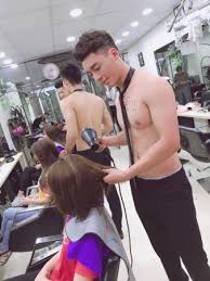 Hot Topless Hunks Attract Customers to Newly-opened Vietnam Beauty ...
