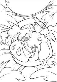 Click the timon coloring pages to view printable version or color it online (compatible with ipad and android tablets). Pumbaa And Timon Sleeping Coloring Page Free Printable Coloring Pages For Kids