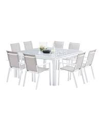 La société events day vous propose son activité de location en vaisselle, mobilier et linge de table. Salon De Jardin Carre Blanc 8 Places Avec Rallonge