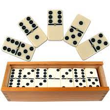 The two square ends resemble a die face. Dominoes Set 28 Piece Double Six Ivory Domino Tiles Set Classic Numbers Table Game With Wooden Carrying Storage Case By Hey Play 2 4 Players Buy Online At Best Price In Uae Amazon Ae