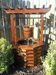 diy wishing well springbrunnen garten gartenbrunnen garten