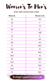 Mens Vs Womens Shoe Sizes - Tall Girls Guide To Fashion