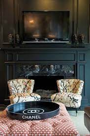 See more ideas about fireplace, fireplace mantels, decor. Painting The Fireplace Black Black Fireplace Black Fireplace Mantels Eclectic Living Room