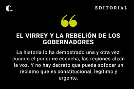 El - #EditorialEC | "La Constitución de 1991 fue clara: Colombia es un país  descentralizado. Toda medida que lo contradiga merece resistencia." ➡️  https://www.elcolombiano.com/opinion/editoriales/el-virrey-y-la-rebelion -de-los-gobernadores-PF32620971 ...