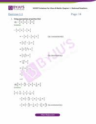 Ncert Solutions For Cbse Class 8 Chapter 1 Rational Number Part 1 Number Worksheets Rational Numbers Math Worksheet